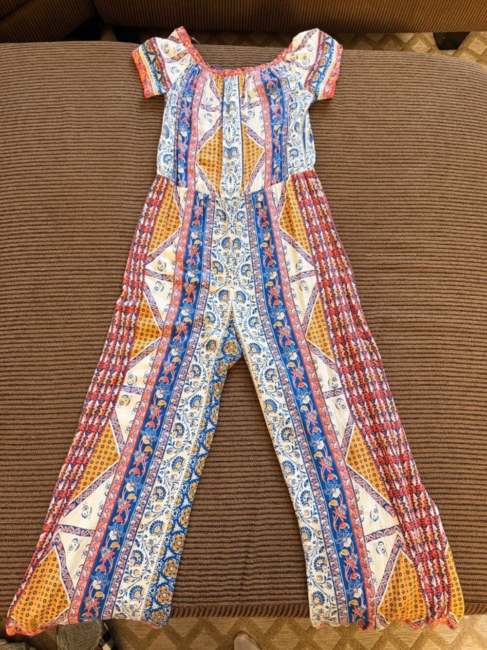 Flying Tomato Boho Wide Leg Jumpsuit Size L